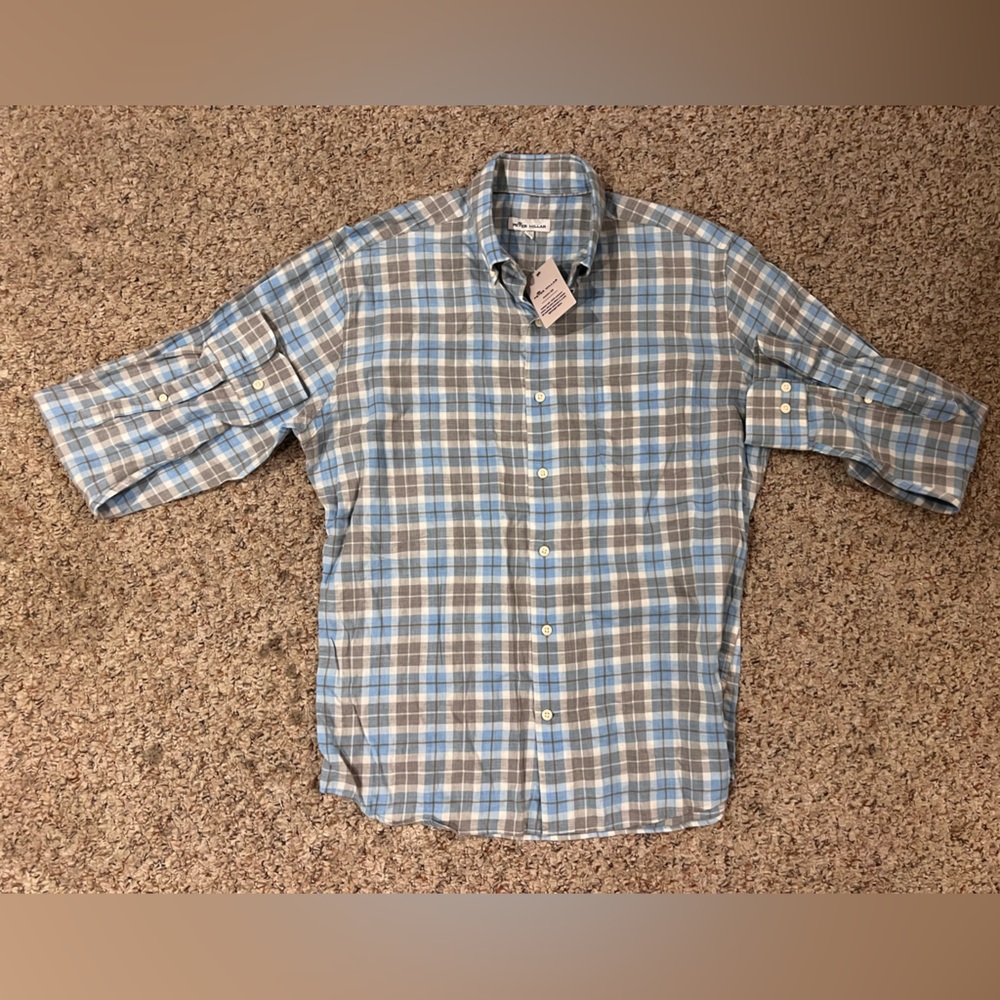 NWT Peter Millar Men's Autumn Soft Button Up - Gale